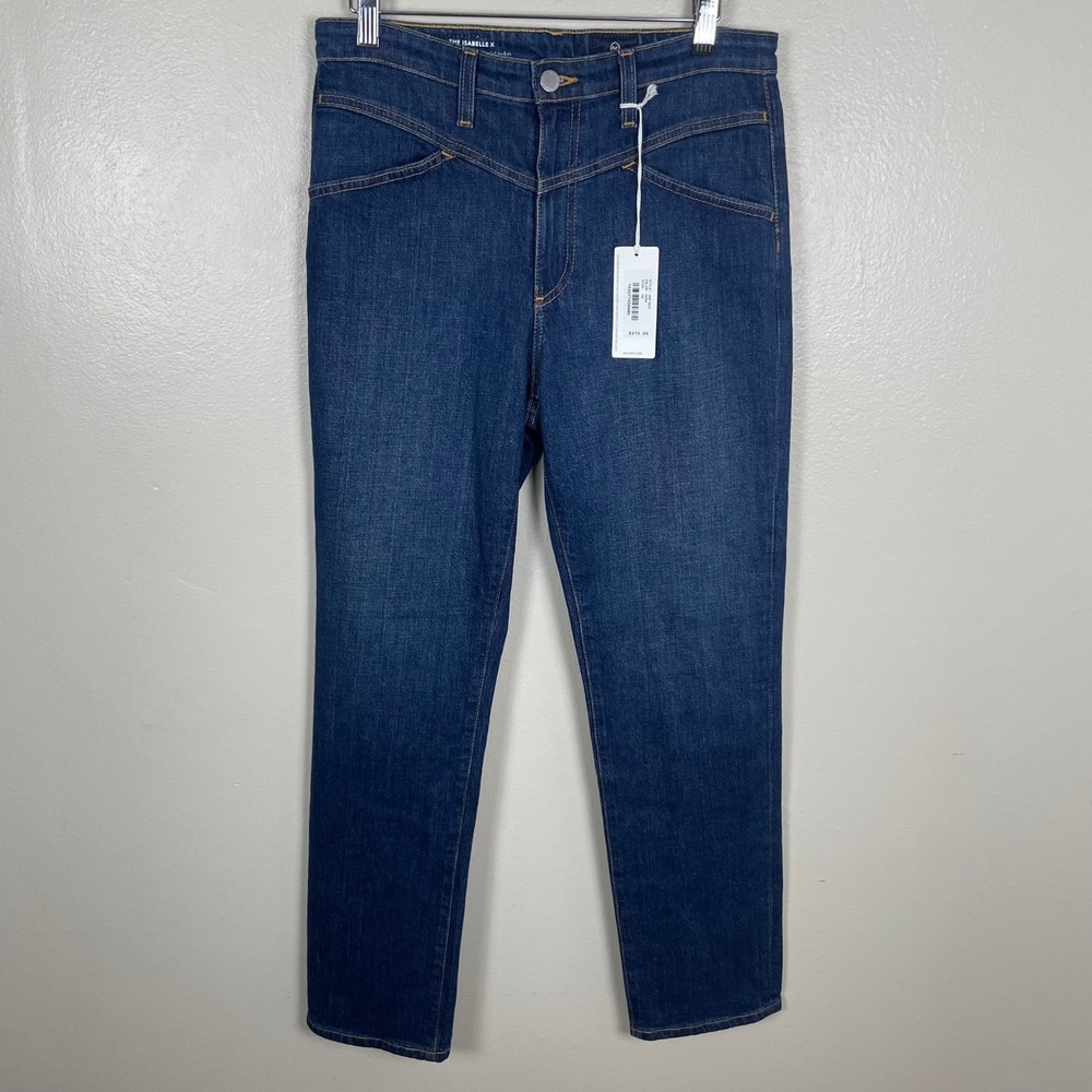 AG Adriano Goldschmied Women's 29 The Isabelle X Straight Crop Blue JRN1925 SERN